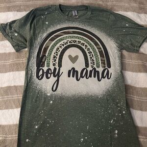 Boy Mama rainbow tee
